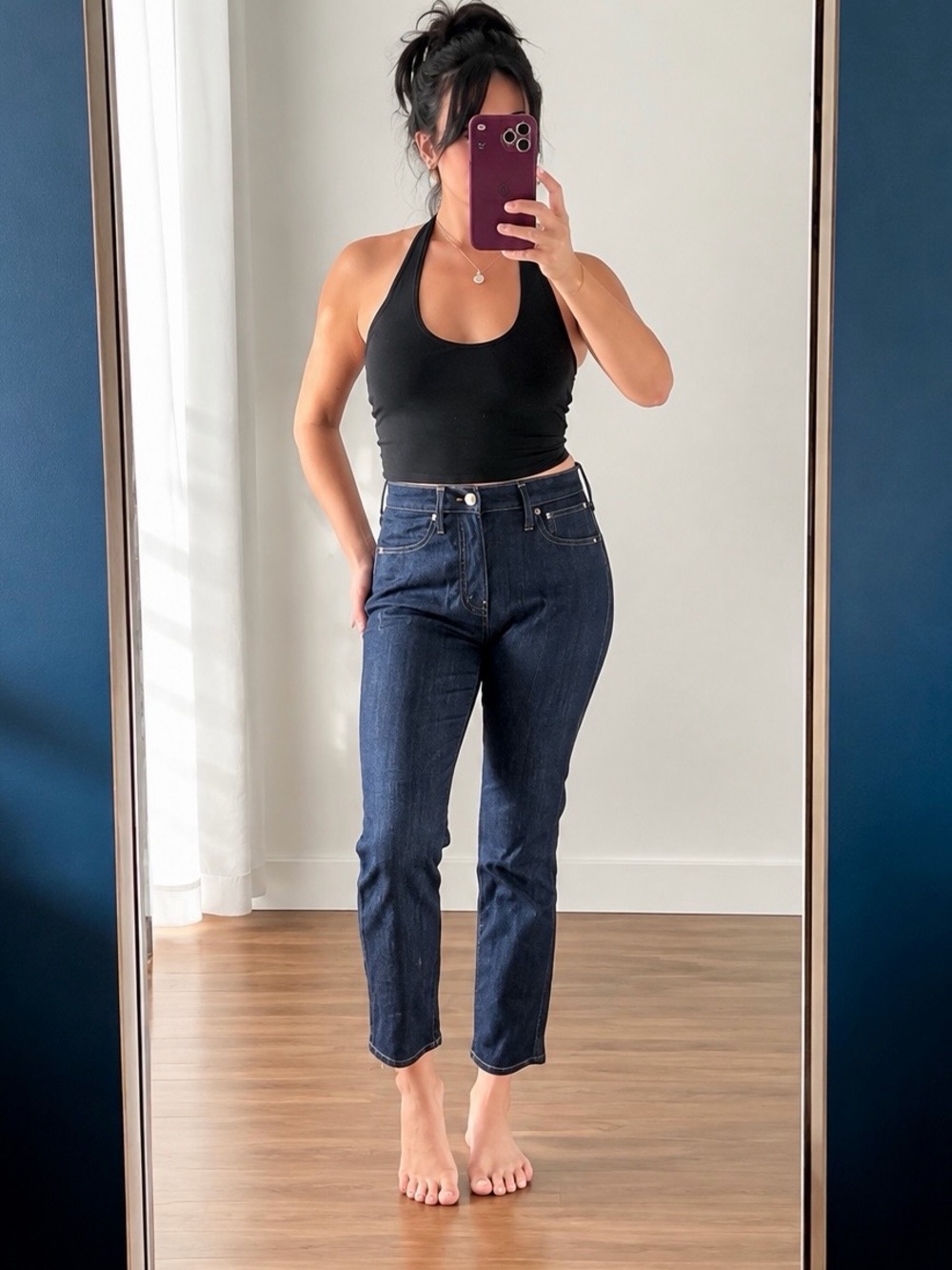 J.Crew Dark Blue Vintage Cropped Slim Straight Jeans